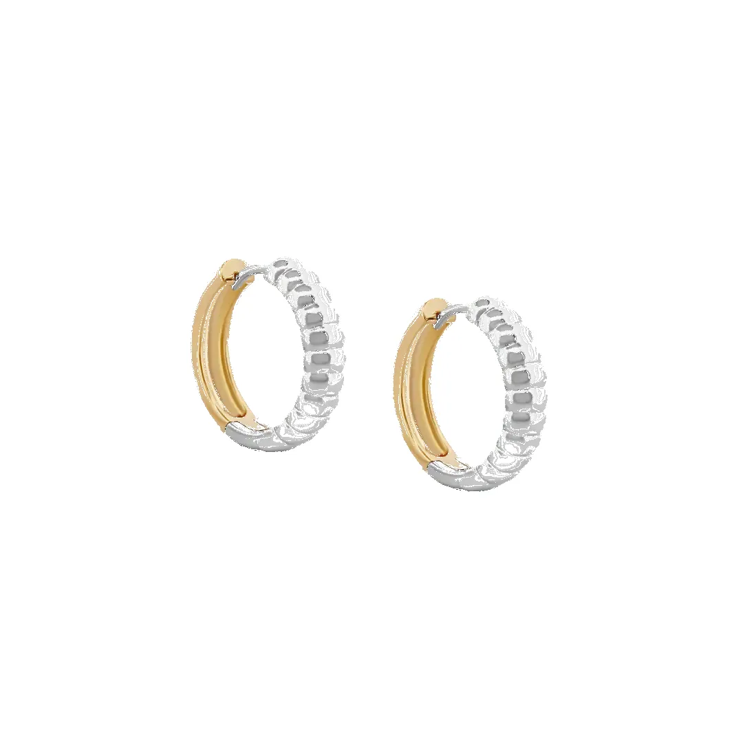 ‘Raya’ Two-Tone Rope Huggies sold by IceLink