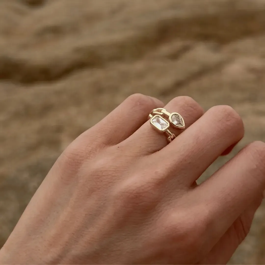 'Tessa' Toi et Moi Link Ring sold by IceLink product image thumbnail 4