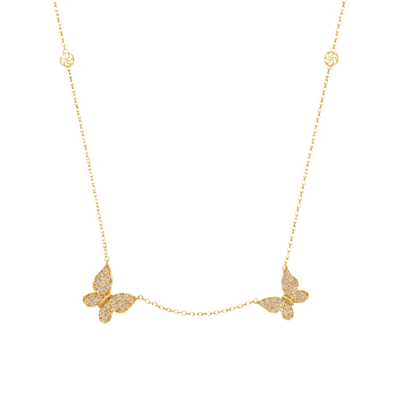 Bianca Butterfly Necklace made by IceLink