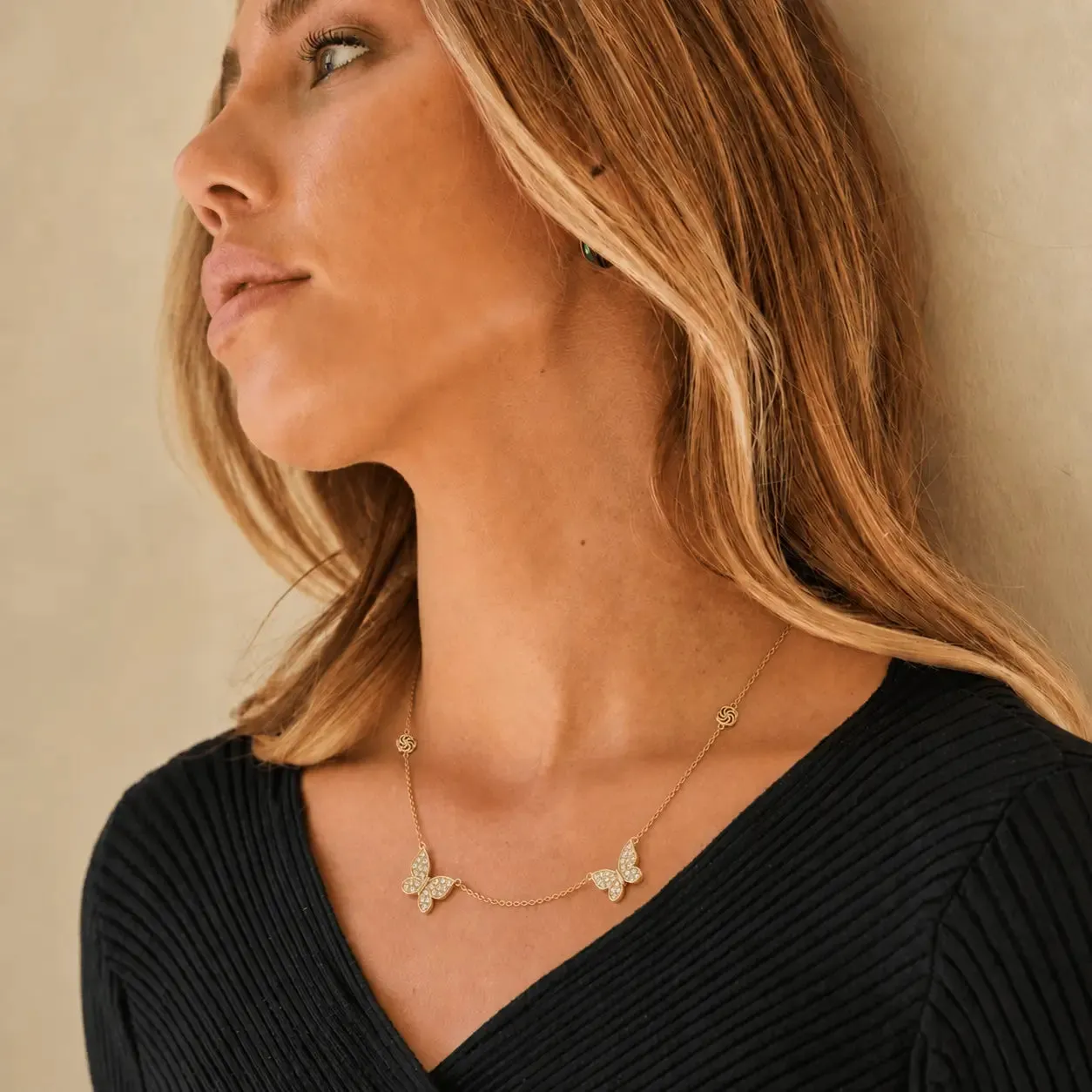 Bianca Butterfly Necklace sold by IceLink product image thumbnail 5