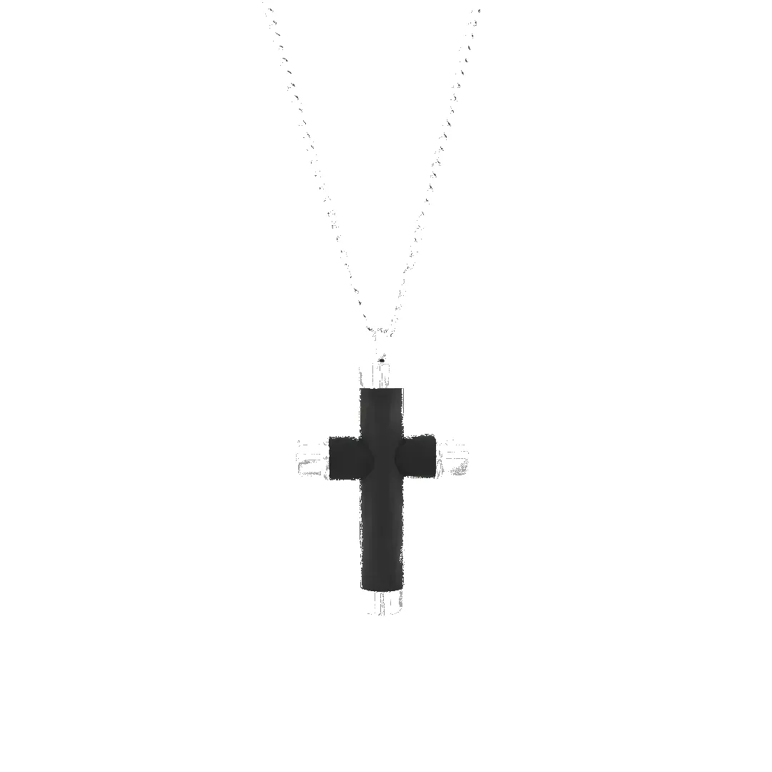 Cruz Carbon Fiber Cross Necklace sold by IceLink