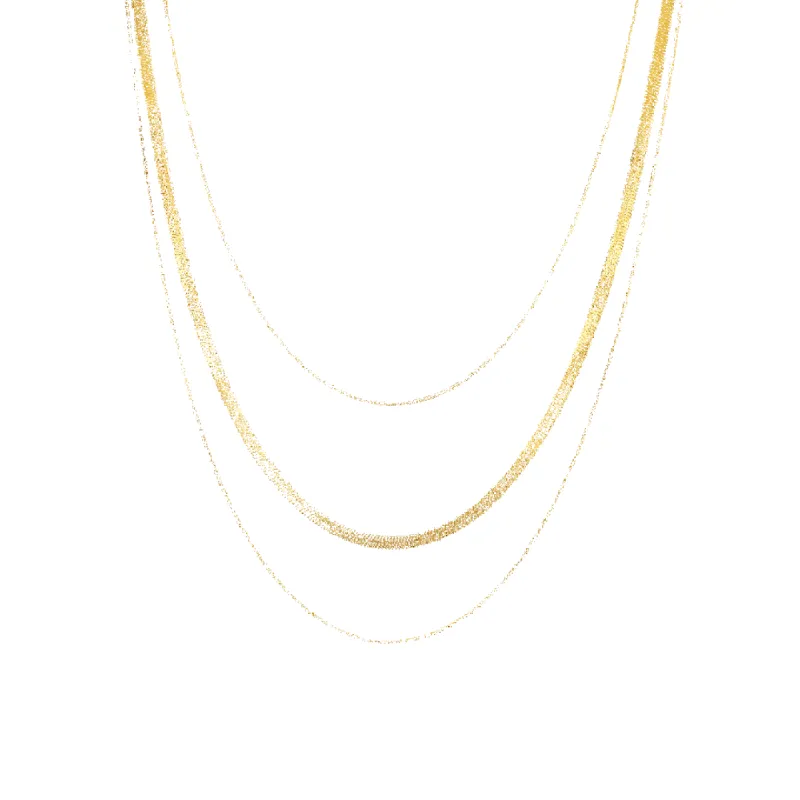 Herringbone & Snake Triple Layer Set (Sample Sale) sold by IceLink