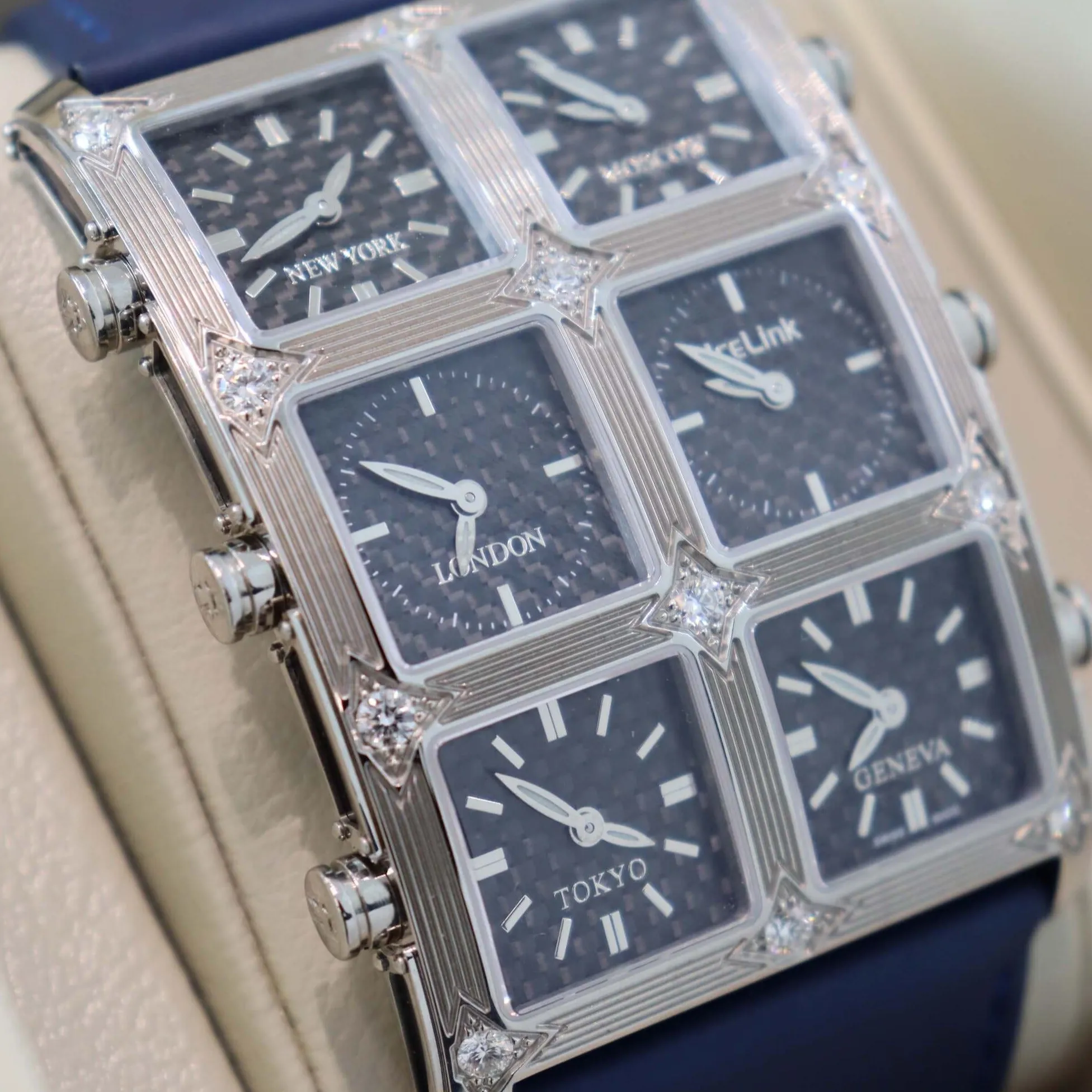 Ambassador Carbon Fiber Diamond Watch sold by IceLink product image thumbnail 2