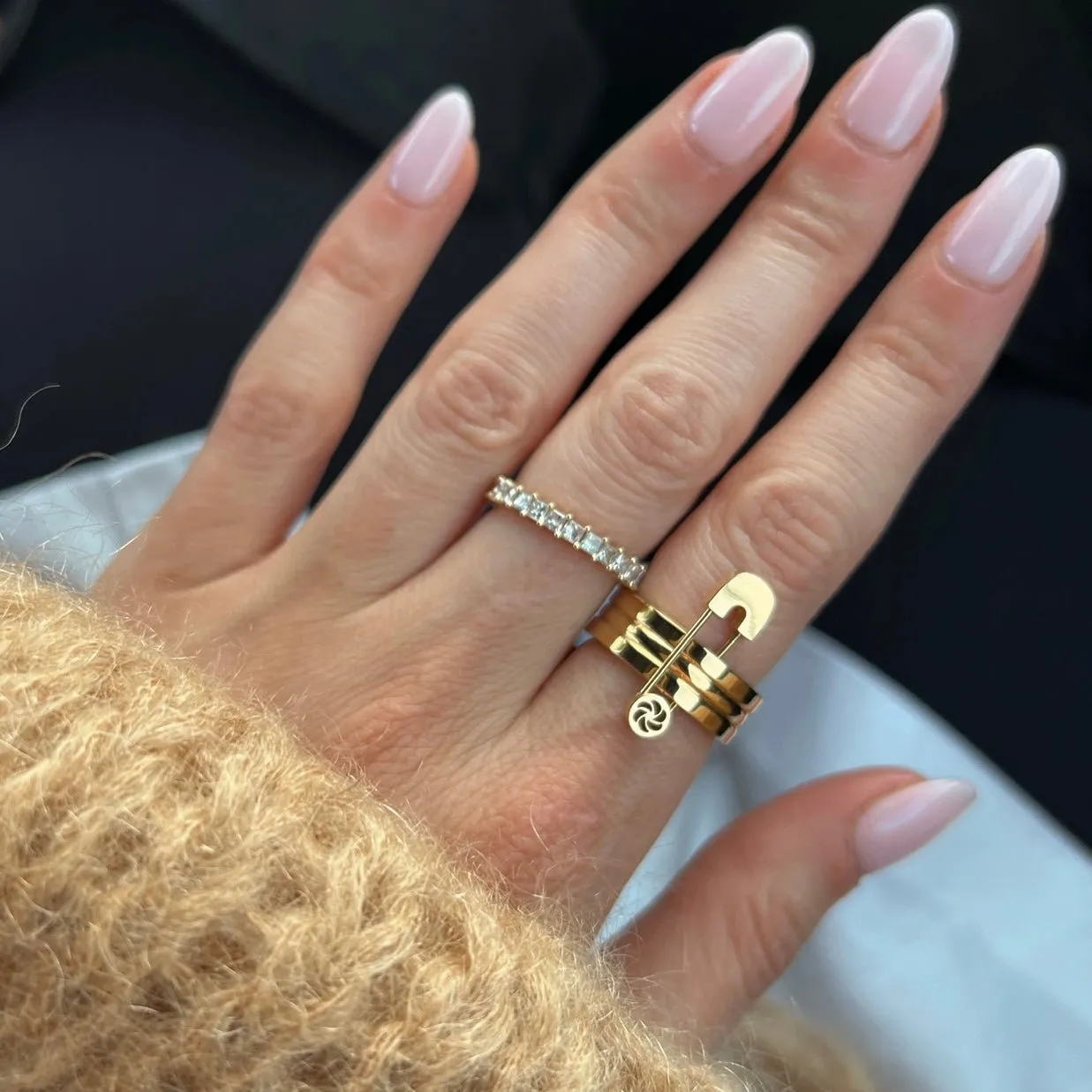 Safety Pin Eternity Ring sold by IceLink product image thumbnail 2