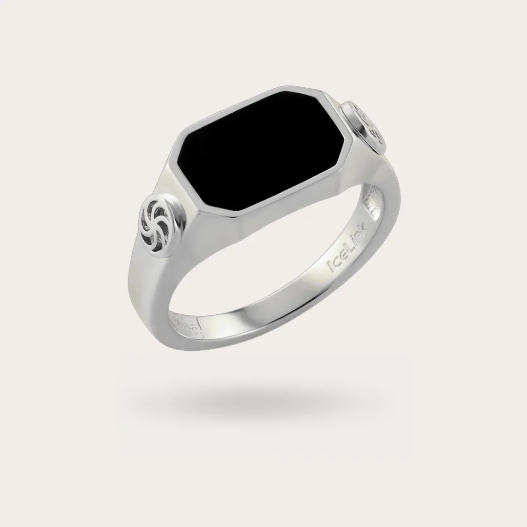 Black Onyx Ring (Sample Sale) sold by IceLink