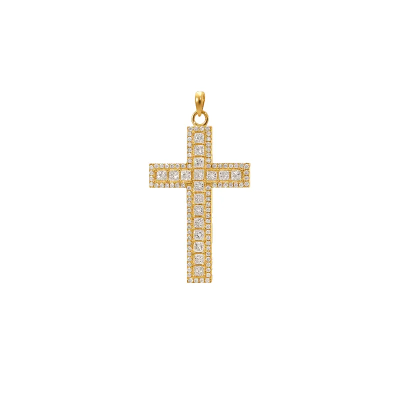 14K Luca Diamond Cross sold by IceLink