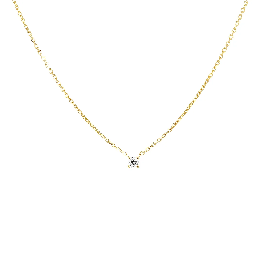 14K Princess Diamond Necklace sold by IceLink product image thumbnail 4