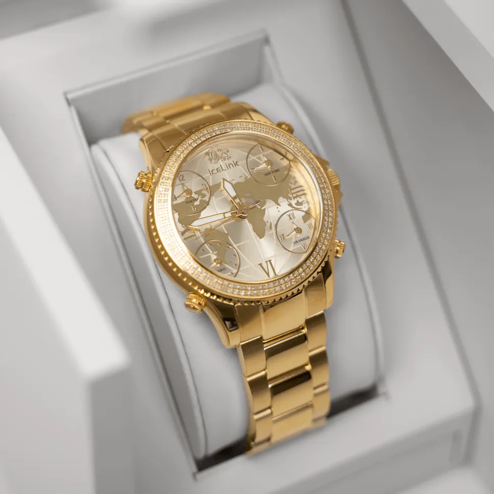 Marco Polo Gold 5 Time Zone Watch | Parallel