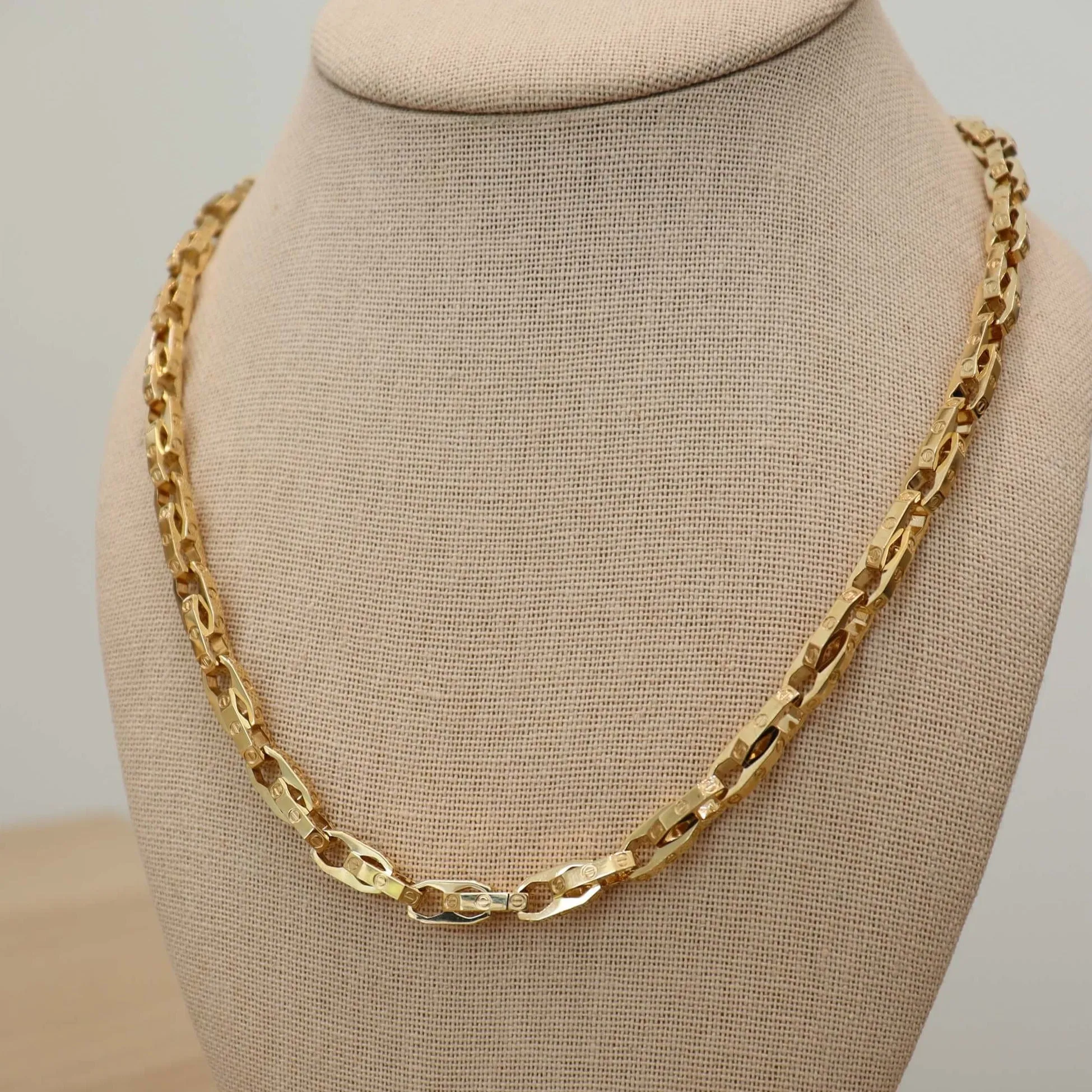 14K Gold Titan Link Chain Necklace sold by IceLink product image thumbnail 2