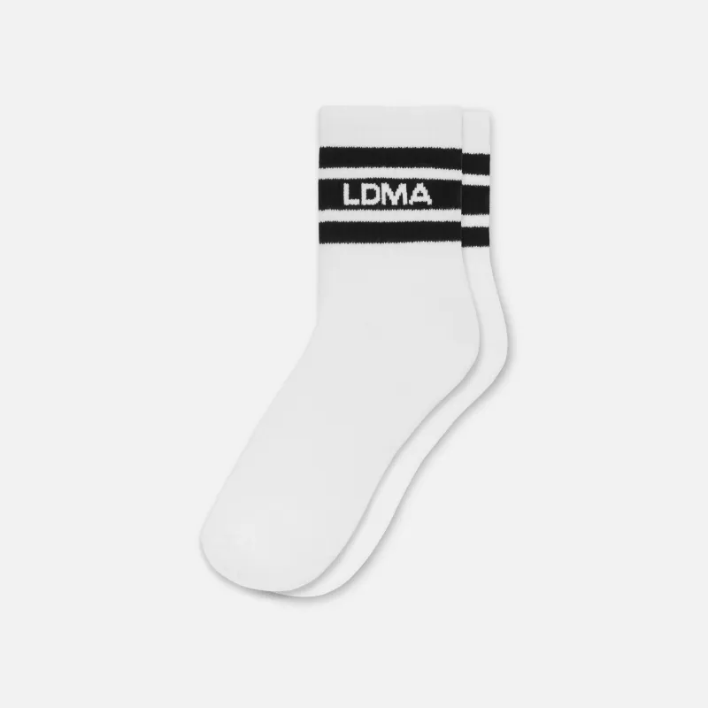Black Stripe Mid Sock sold by LDMA