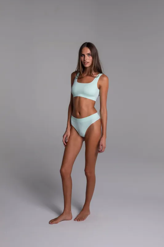 Low Hide Ribbed Thong made by LDMA