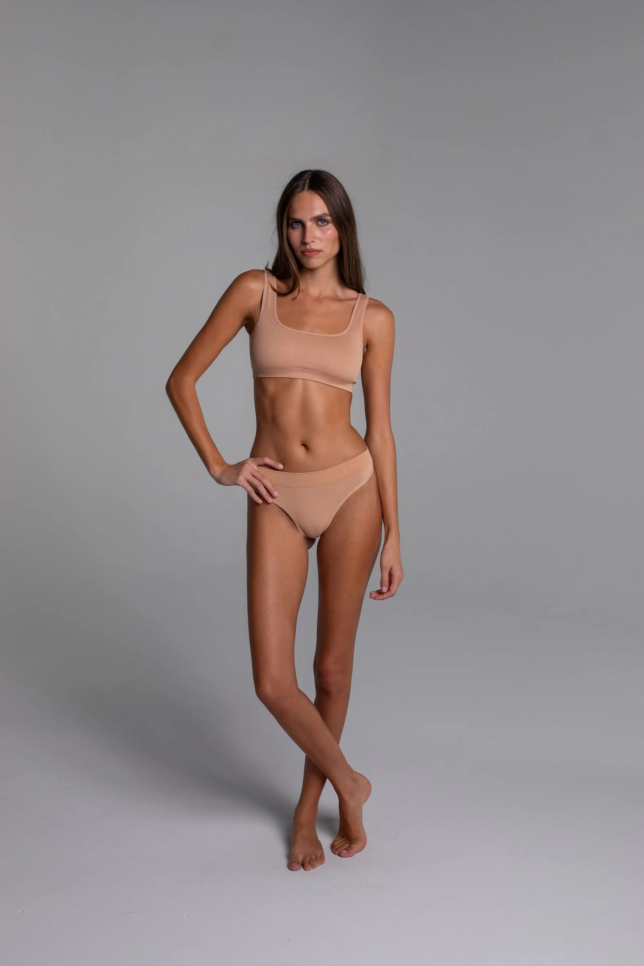 Low Hide Ribbed Thong sold by LDMA product image thumbnail 2