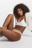 Low Hide Ribbed Thong sold by LDMA