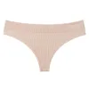 Low Hide Ribbed Thong sold by LDMA
