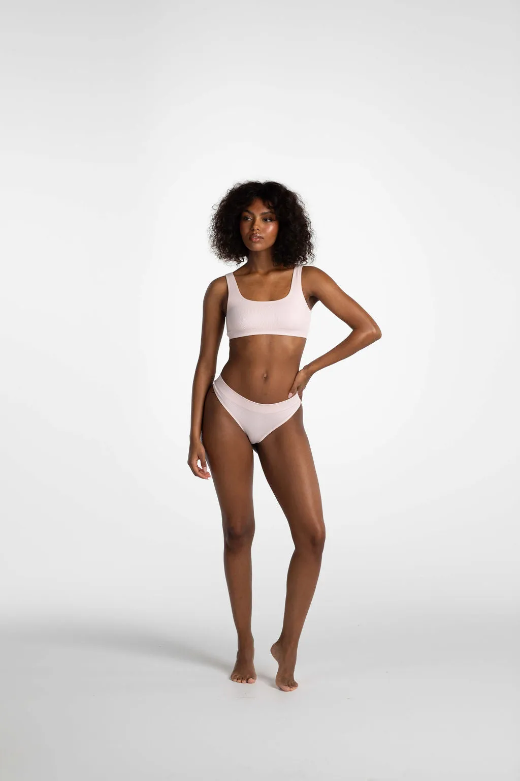 Low Hide Ribbed Thong sold by LDMA product image thumbnail 3