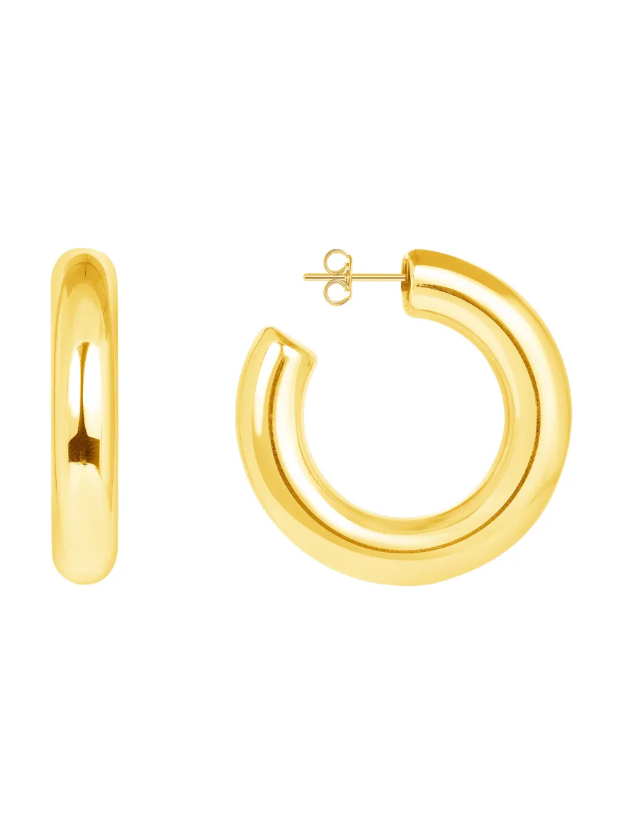 Tube Hoop Earrings sold by LeMel