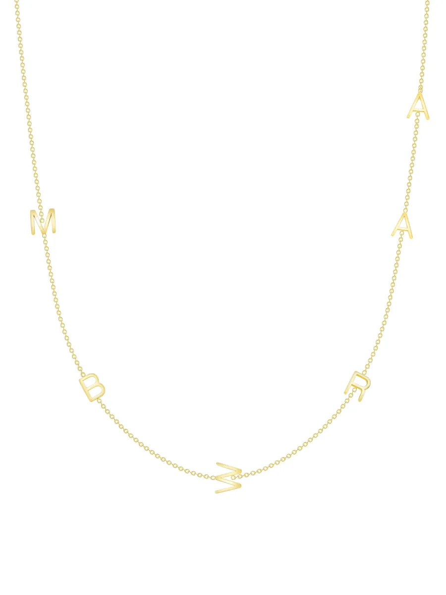 The Initial Necklace 14K - 6 Letters sold by LeMel