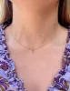 Classic Diamond Charm Initial Necklace 14K sold by LeMel