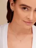 Classic Diamond Charm Initial Necklace 14K sold by LeMel