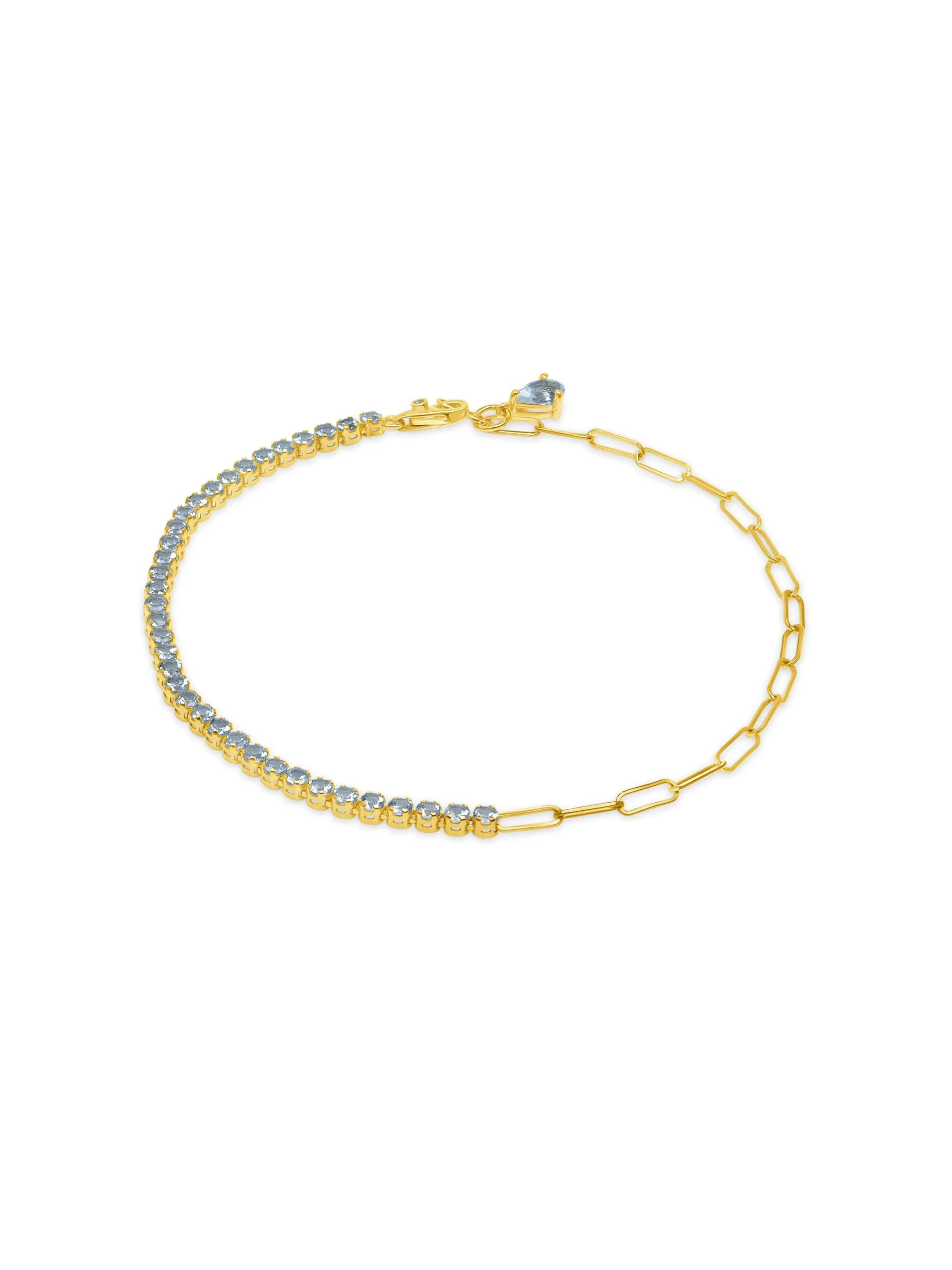 Birthstone Tennis Bracelet - December 14K sold by LeMel product image thumbnail 3