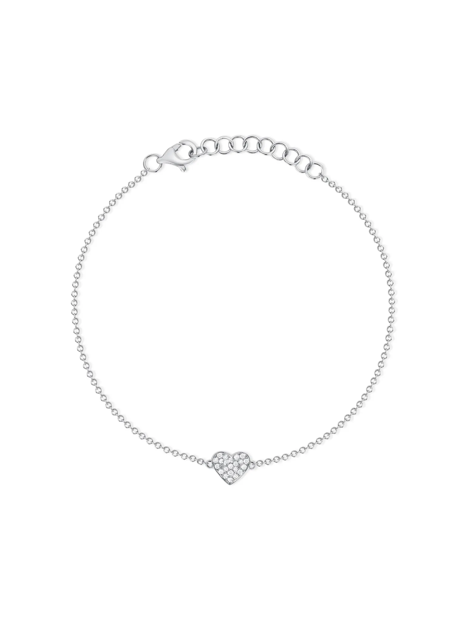 Hallie Diamond Single Heart Bracelet 14K sold by LeMel product image thumbnail 4