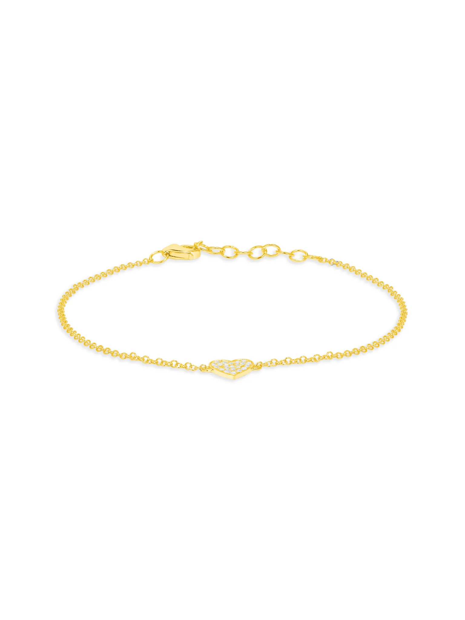 Hallie Diamond Single Heart Bracelet 14K sold by LeMel product image thumbnail 5