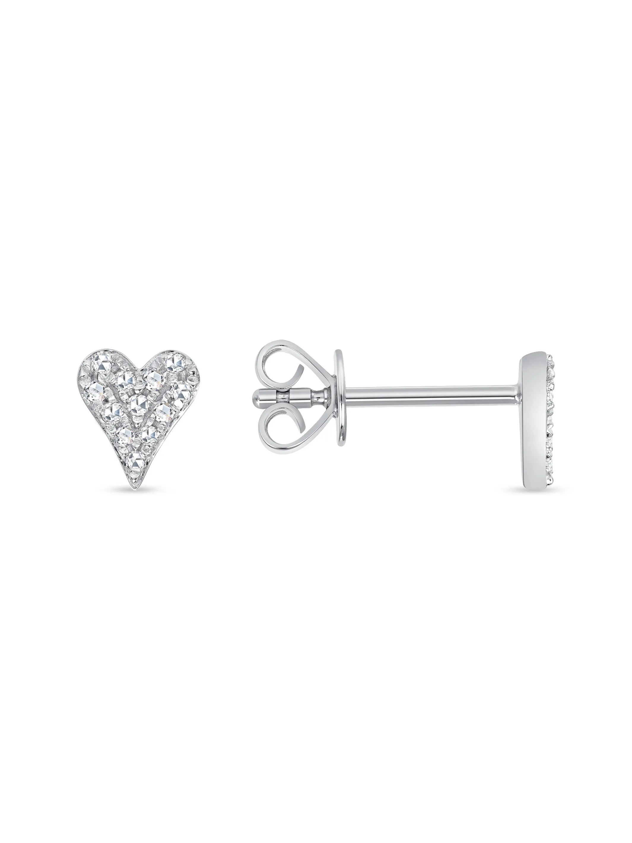 Jess Mini Heart Stud Earring 14K sold by LeMel