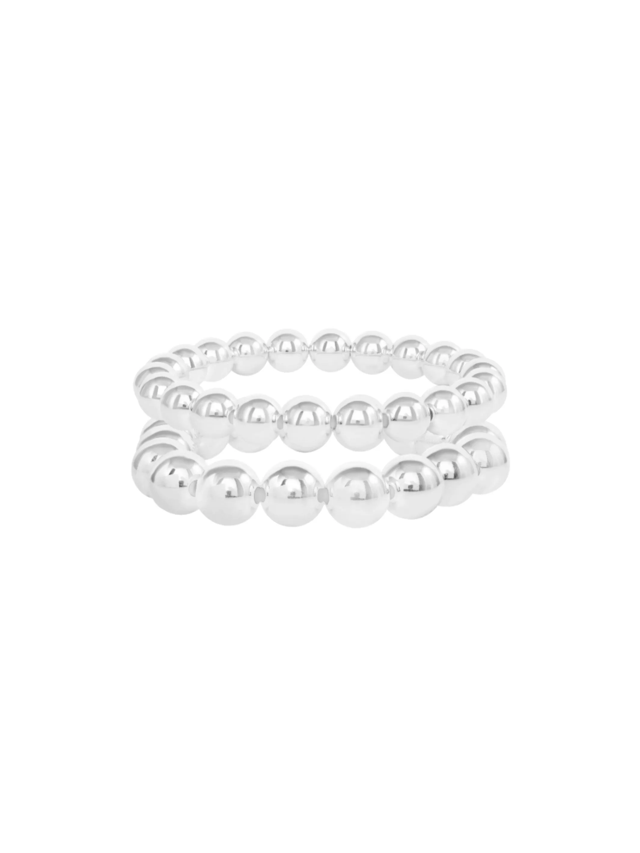 Chunky Stretch Bracelet Set - 8mm + 10mm sold by LeMel product image thumbnail 5