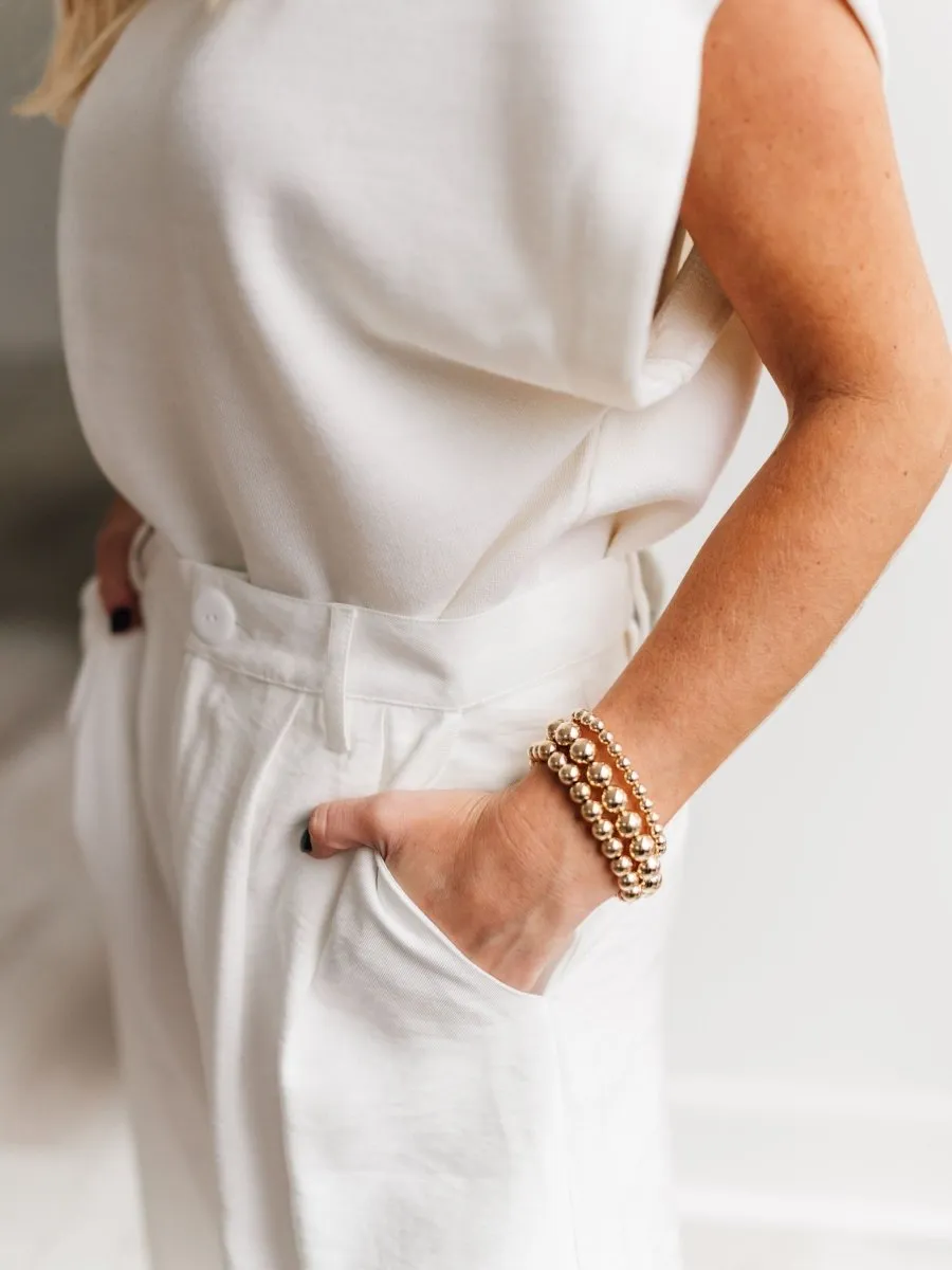 Chunky Stretch Bracelet Set - 8mm + 10mm sold by LeMel product image thumbnail 4