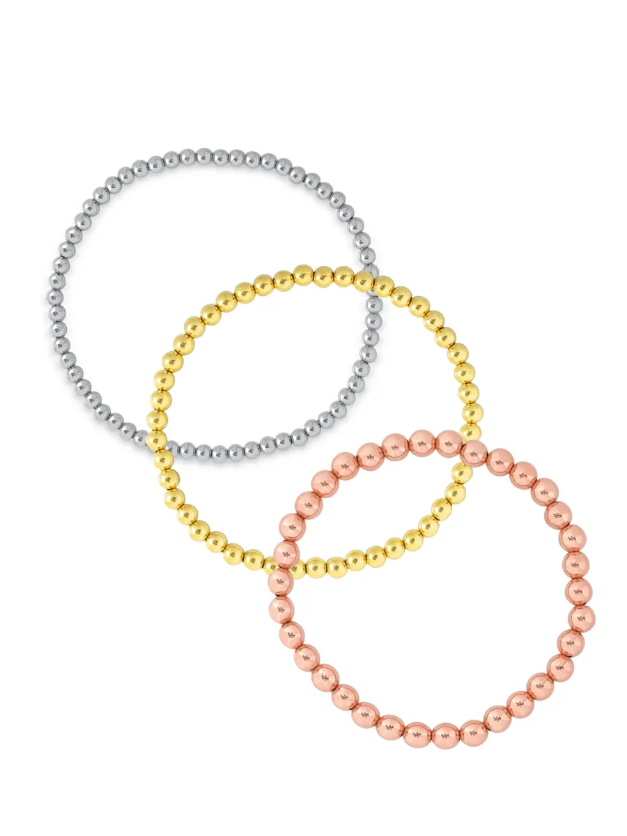 Mixed Metal Everyday Bracelet Set sold by LeMel