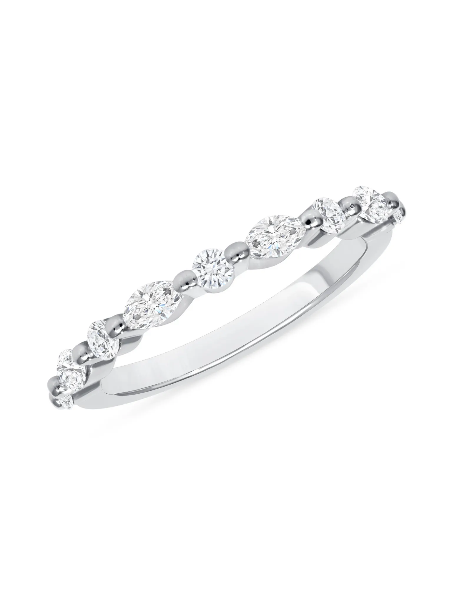 Marquise and Round Diamond Band (.50 ct. tw.) 14K sold by LeMel