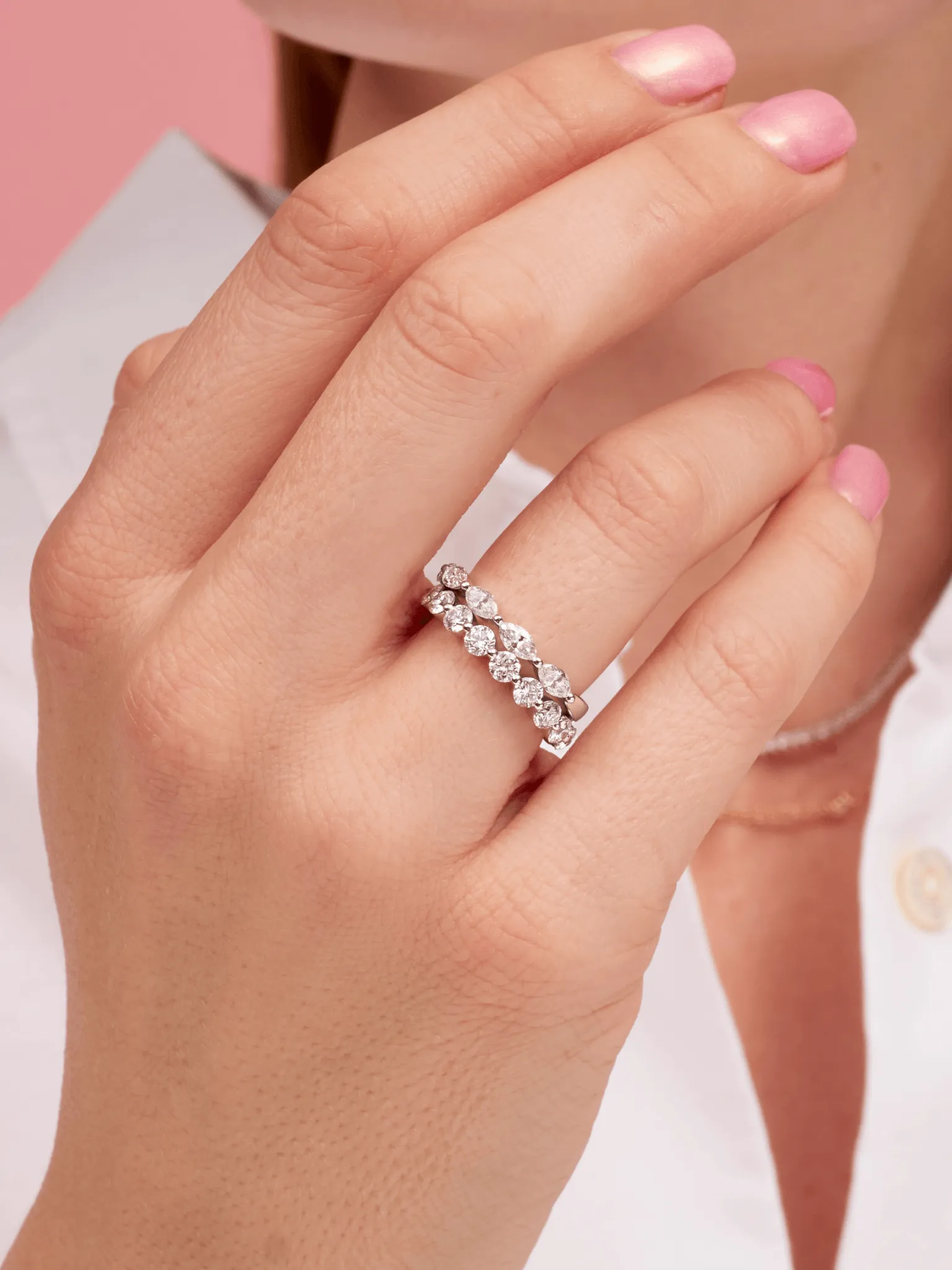 Marquise Diamond Band (.75 ct. tw.) 14K sold by LeMel product image thumbnail 2