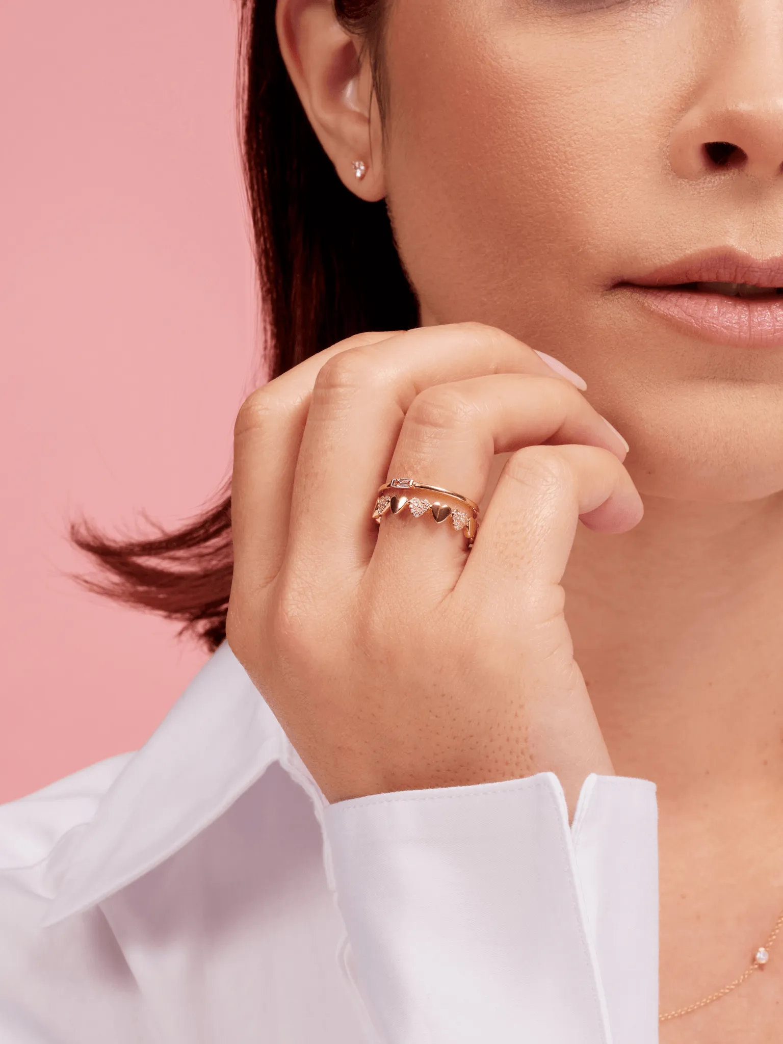 Kelsey Heart Ring 14K sold by LeMel product image thumbnail 2