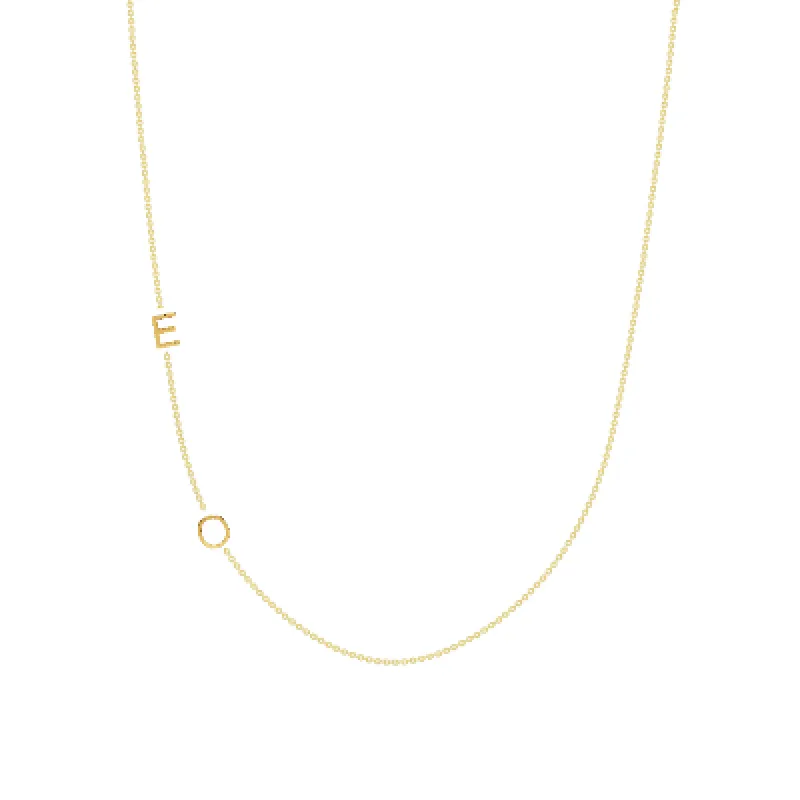 The Initial Necklace - 2 Letters 14k sold by LeMel