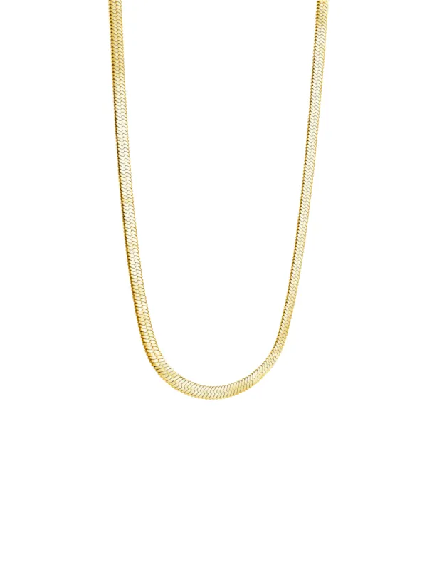 Herringbone 4mm Chain Necklace sold by LeMel