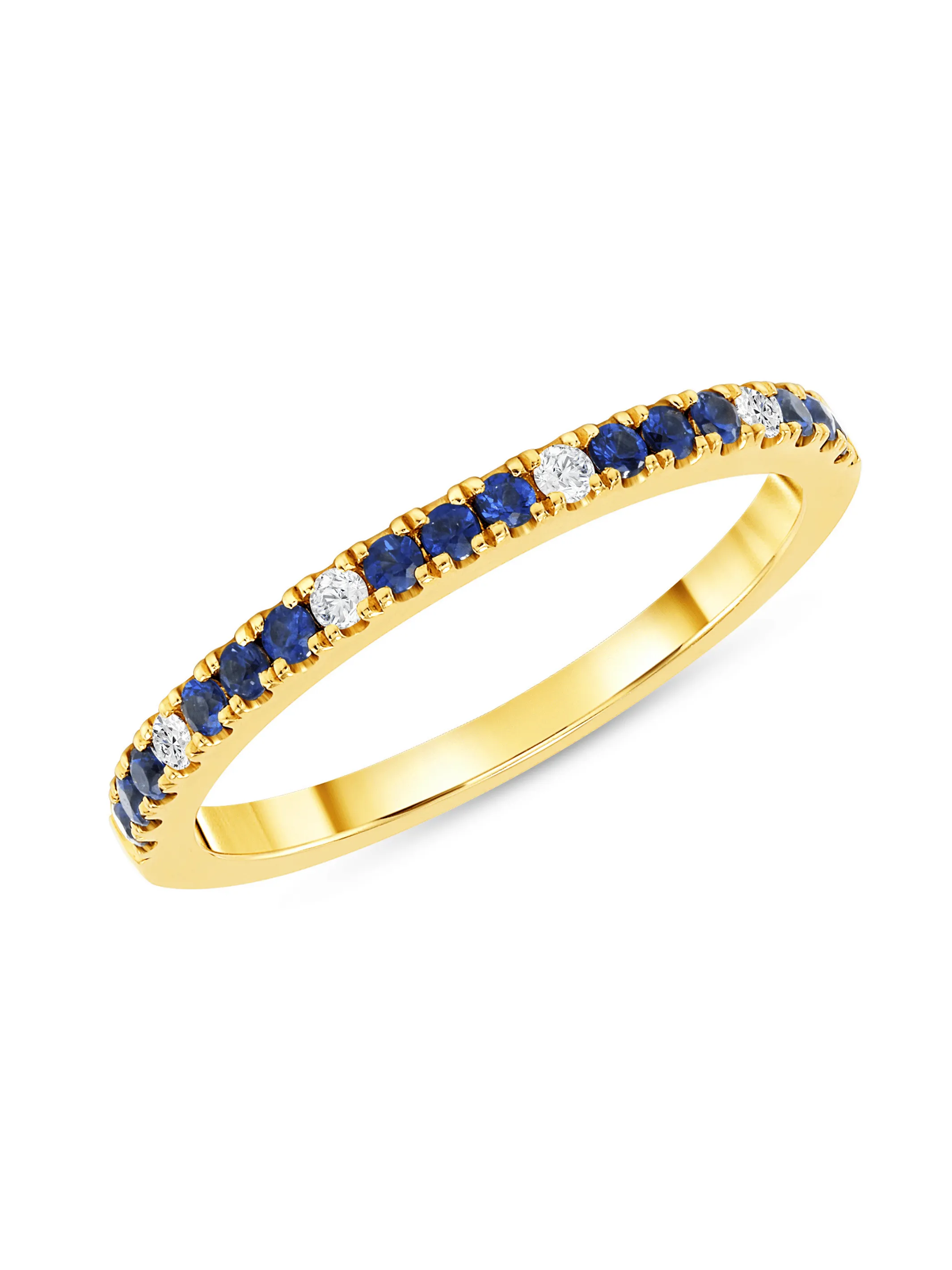 Prism Blue Sapphire Ring 14K sold by LeMel