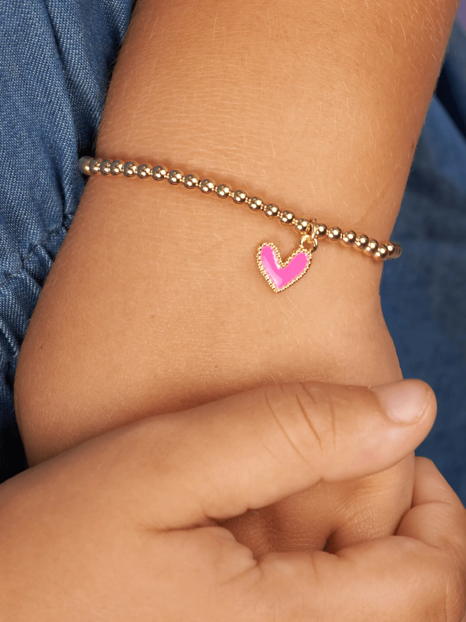 Kid Lilah Heart Stretch Bracelet sold by LeMel