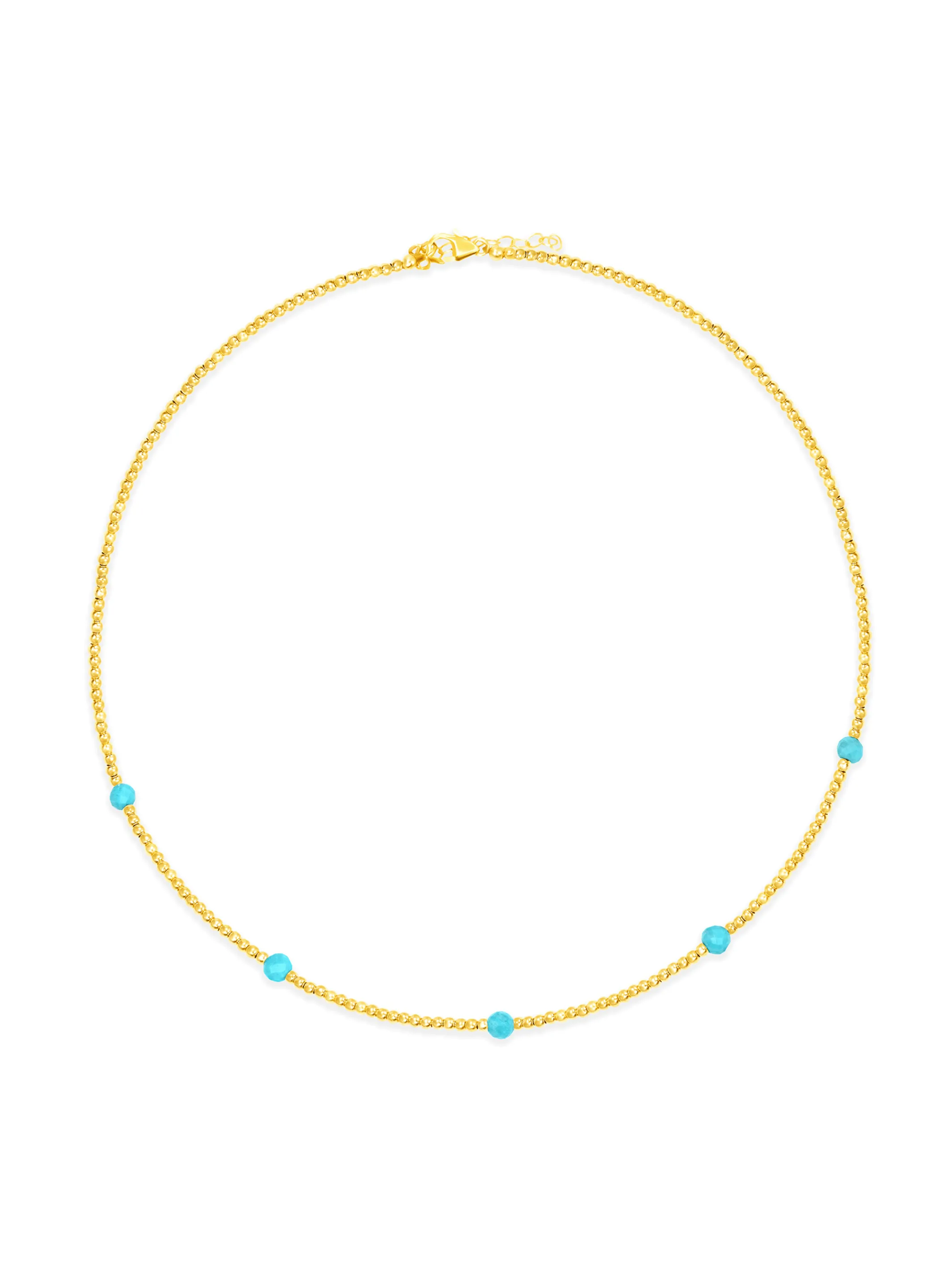Anna Turquoise Beaded Necklace sold by LeMel