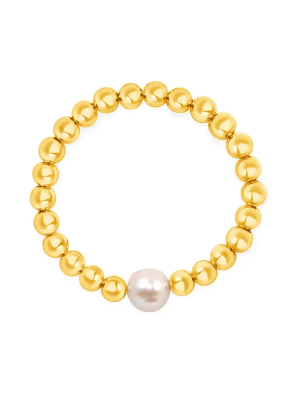 Sydney Pearl Stretch Bracelet - Large sold by LeMel
