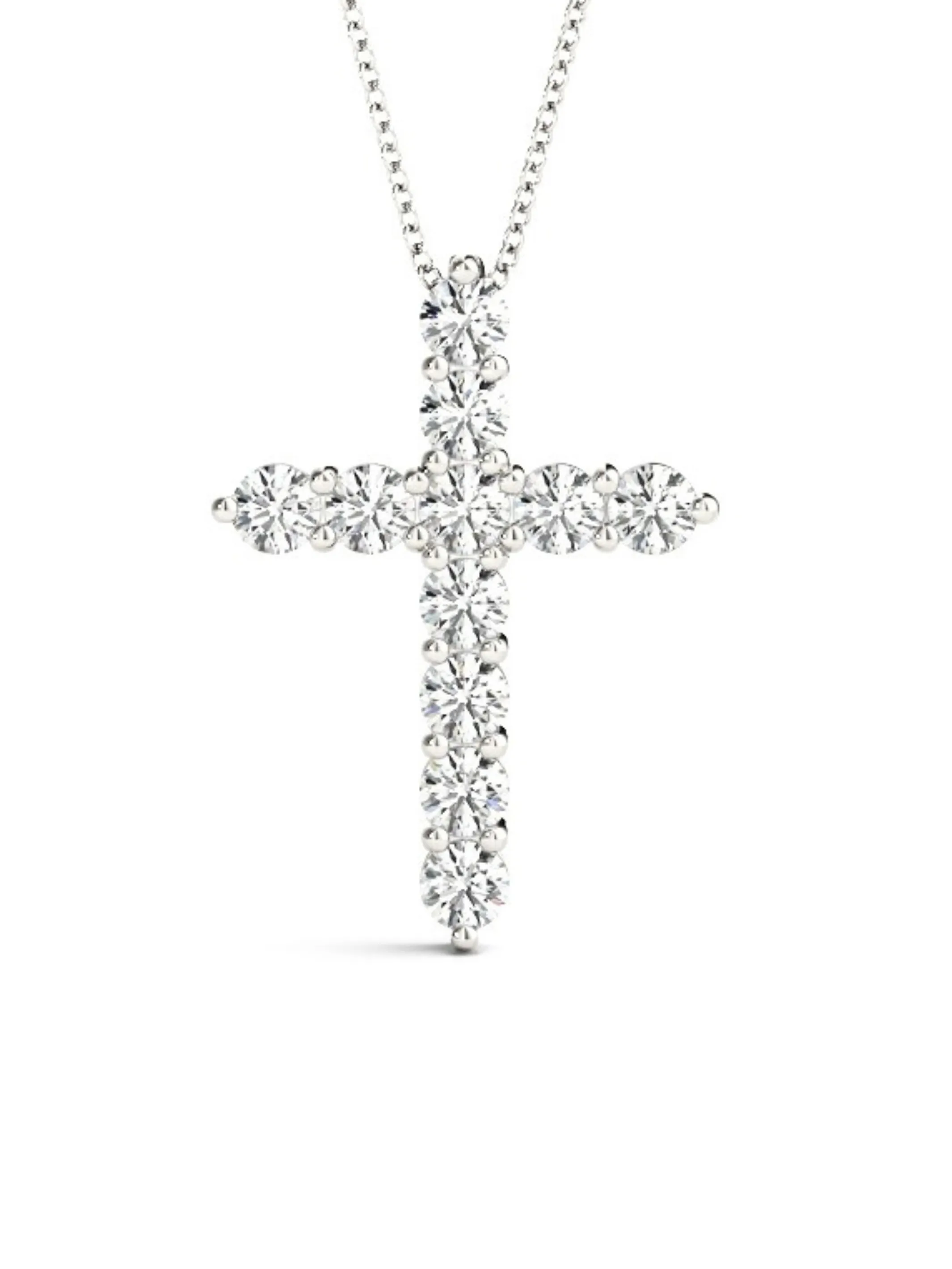 Savannah Diamond Cross Pendant 14K sold by LeMel