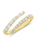 Emily Baguette and Diamond Wrap Ring 14K sold by LeMel