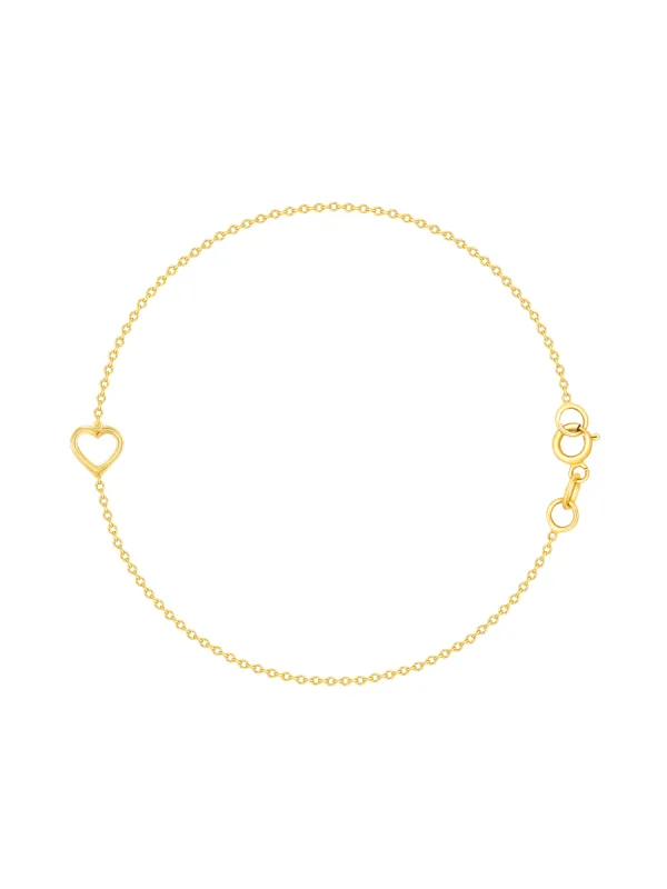 Blair Heart Bracelet 14K made by LeMel