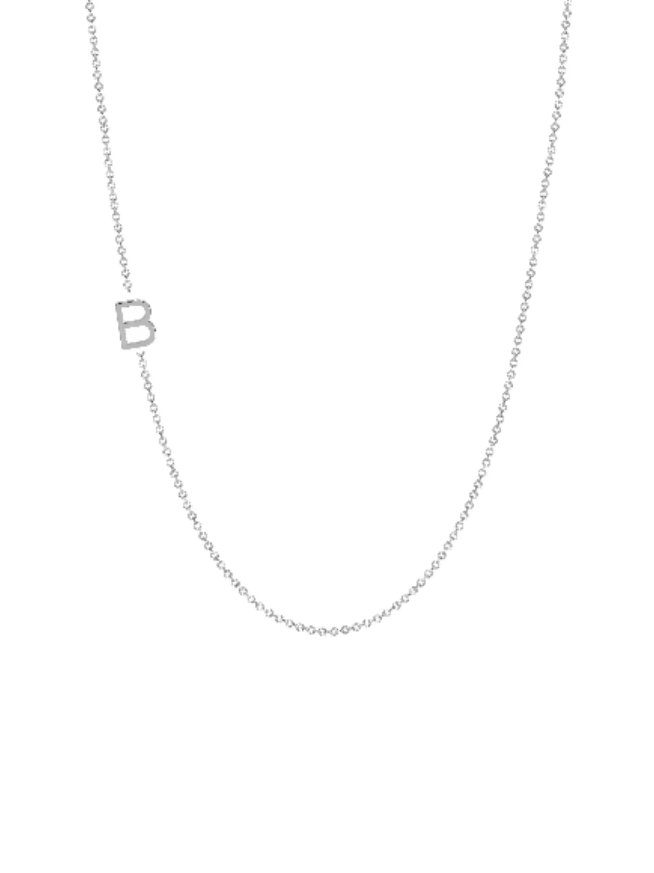Initial Sample Sale - B Necklace - 14K sold by LeMel