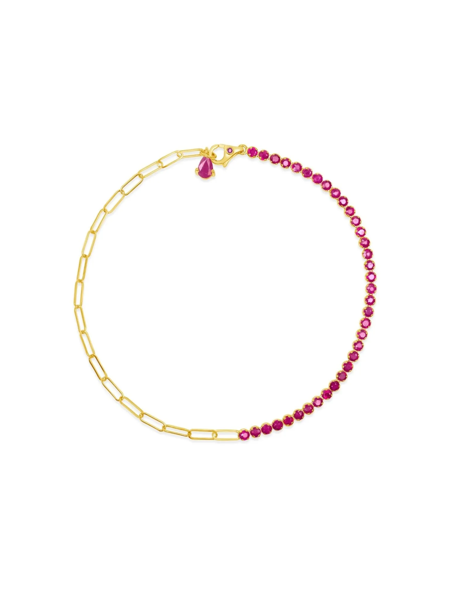 Birthstone Tennis Bracelet - July 14K sold by LeMel