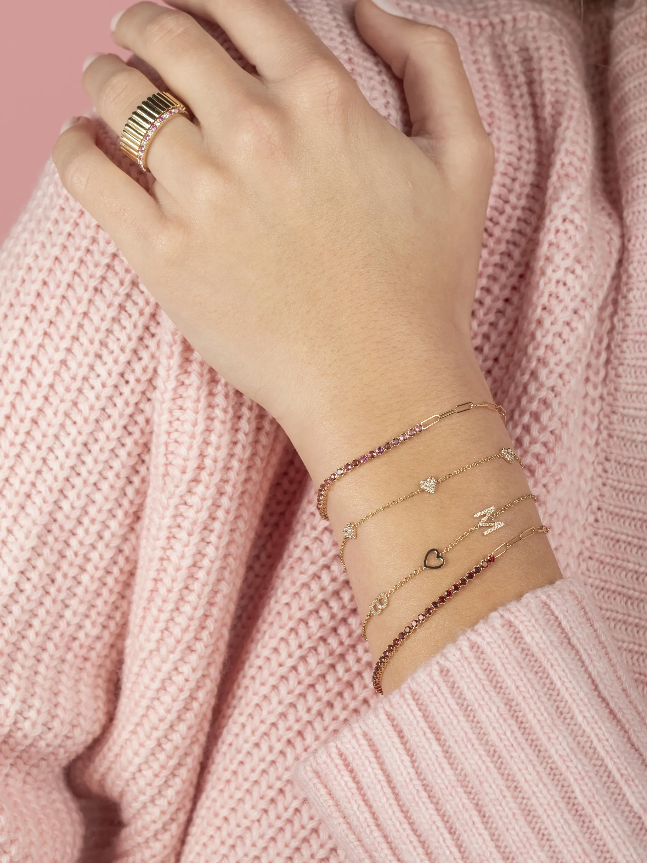 Birthstone Tennis Bracelet - July 14K sold by LeMel product image thumbnail 5