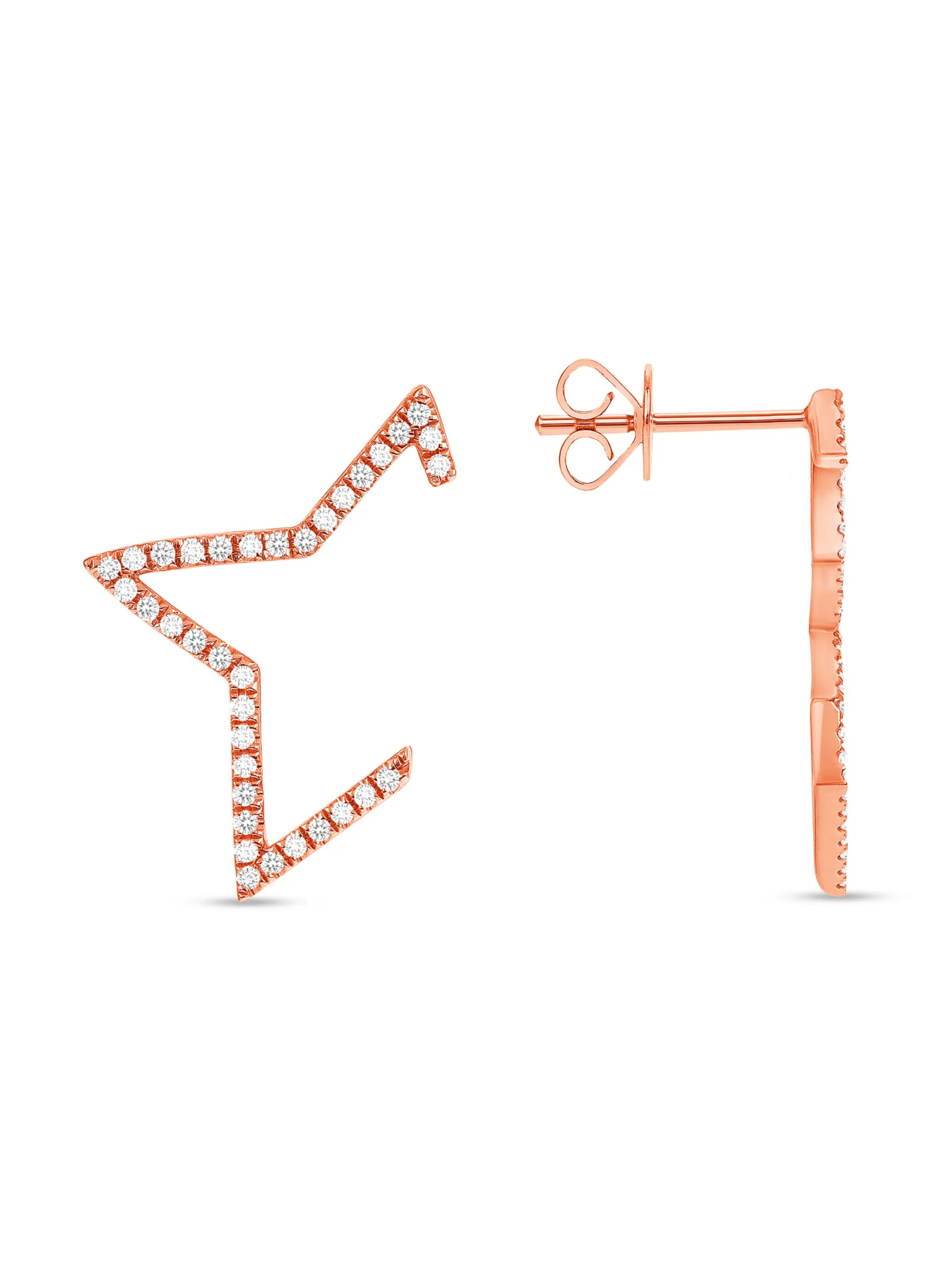 Split Star Stud Earring 14K sold by LeMel product image thumbnail 3