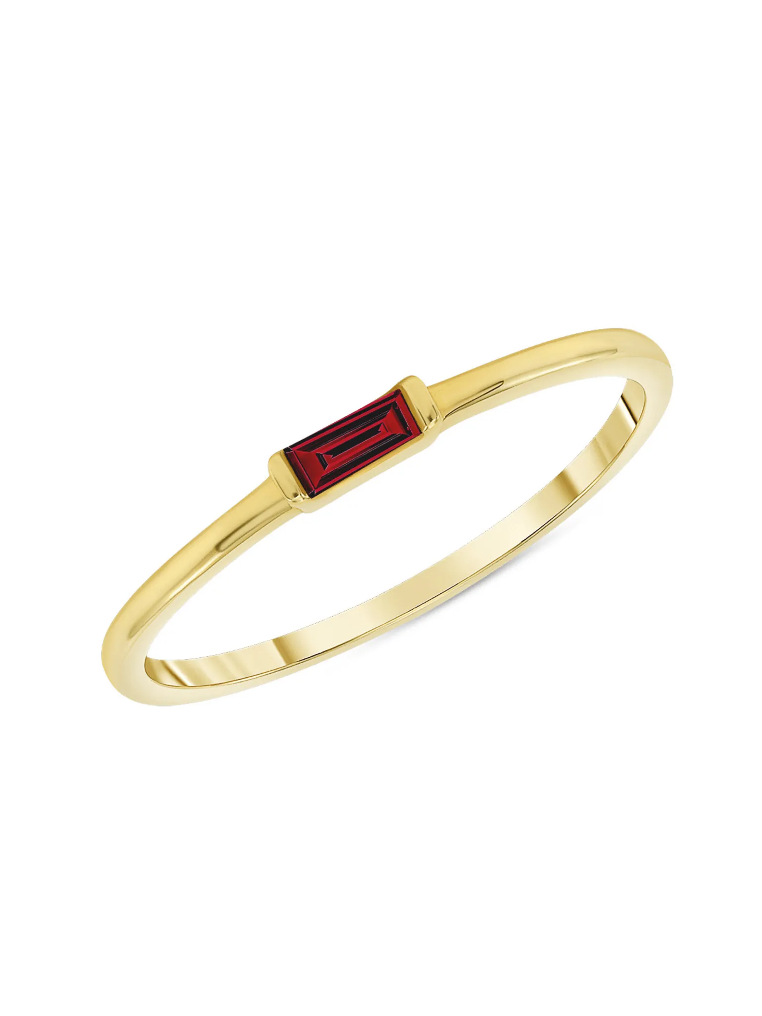 Bitsy Birthstone Ring - July Ruby 14K sold by LeMel