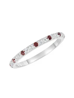 Birthstone Ring - January Garnet 14K sold by LeMel product image thumbnail 5