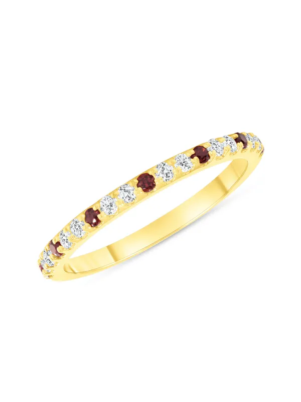 Birthstone Ring - January Garnet 14K sold by LeMel
