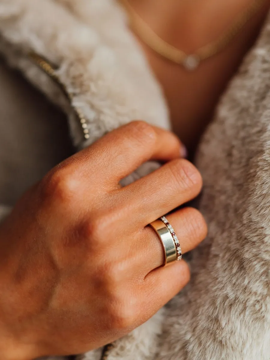 Birthstone Ring - January Garnet 14K sold by LeMel product image thumbnail 2